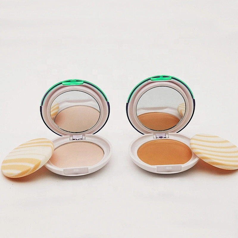 Round Luxury Waterproof Wet Makeup Compact Fixer Powder Control Oil And Fix Personalized Makeup Powder