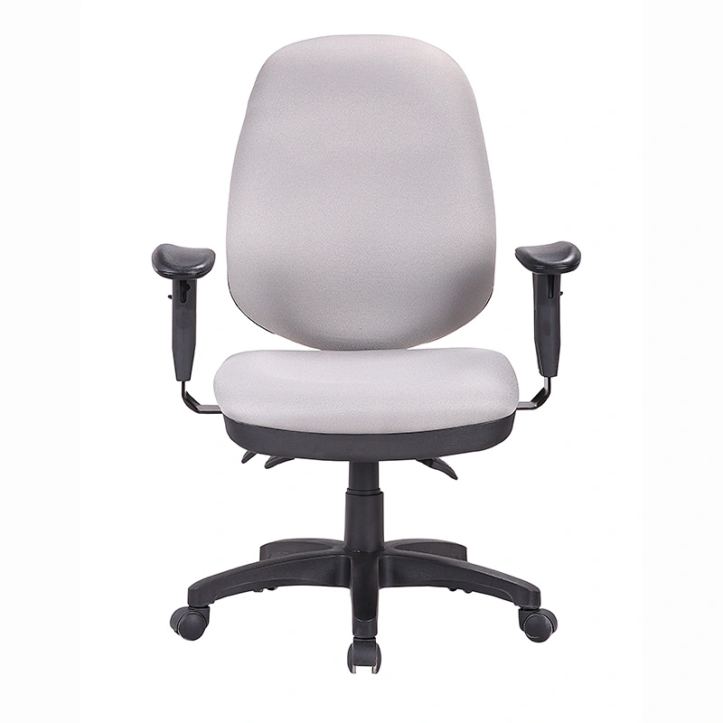 High Back Pewter Fabric Ergonomic Task Chair, Eurotech Seating