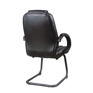 Cheap Guest Visitor Chair, Leather Office Chair with Fixed Armrest