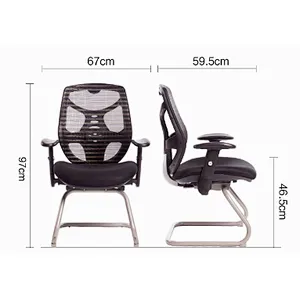 Modern Furniture Middle Back Mesh Parts Metal Frame Armrest Conference Visitor Office Chair/Guest Chair/Office Chair Vintage