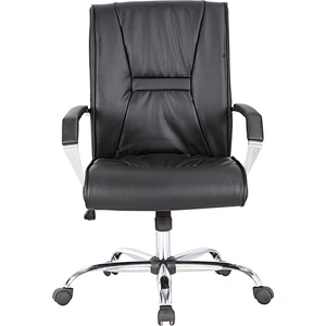Style Black Ergonomic PU Leather Computer Desk Task Swivel Office Ergonomic Home Chair