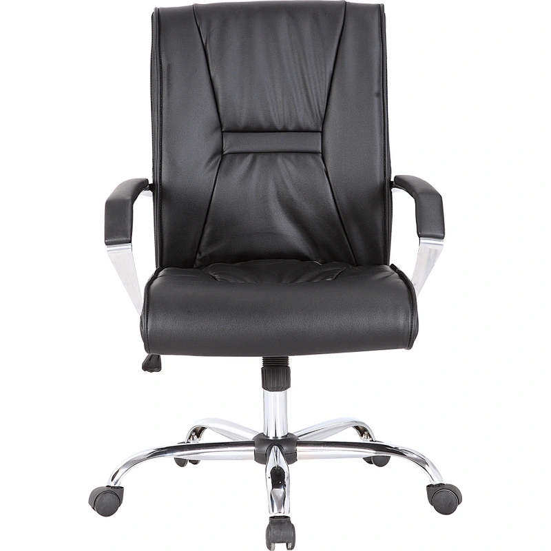 Style Black Ergonomic PU Leather Computer Desk Task Swivel Office Ergonomic Home Chair
