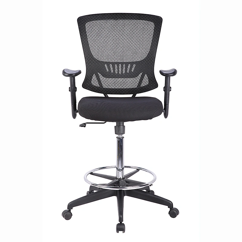 china supplies lumbar support adjustable armrest swivel drafting chair office chair with footrest