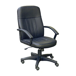 black boss leather office chair