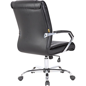 Style Black Ergonomic PU Leather Computer Desk Task Swivel Office Ergonomic Home Chair