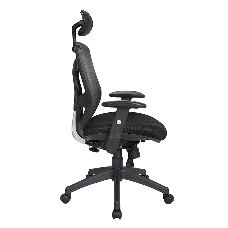 Furniture Mid-Back Black Mesh Task Office  Chair with Adjustable Arms