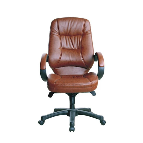 Customized Color Swivel Manager Chair, Leather Office Chair with Fixed Armrest