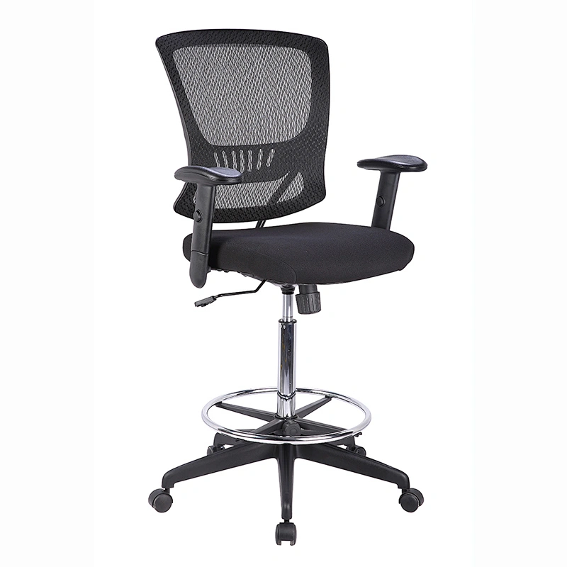 china supplies lumbar support adjustable armrest swivel drafting chair office chair with footrest