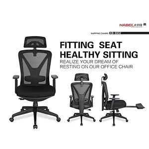 modern furniture BIFMA standard high back mesh fabric headrest executive office chair