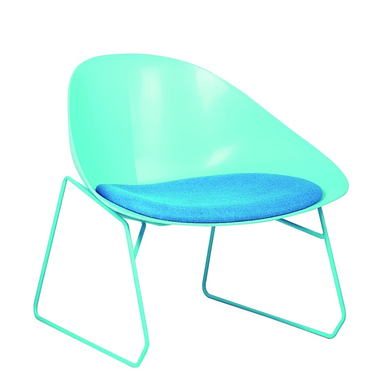 Nordic Europe Hotel Modern Comfort Leisure Plastic Chair for Coffee Shop