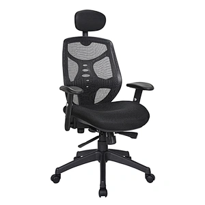 Furniture Mid-Back Black Mesh Task Office  Chair with Adjustable Arms