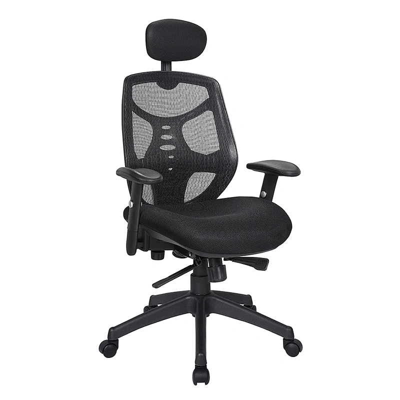 Furniture Mid-Back Black Mesh Task Office  Chair with Adjustable Arms