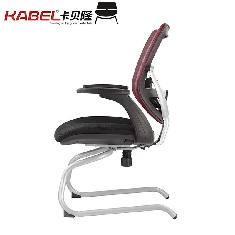 China Office Furniture Middle Back Swivel Mesh Conference Office Metal Frame Office Visitor Chair