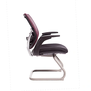 China Office Furniture Middle Back Swivel Mesh Conference Office Metal Frame Office Visitor Chair