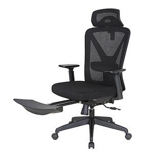 Bifma standard Armrest adjustable Ergonomic High Back office chair with footrest