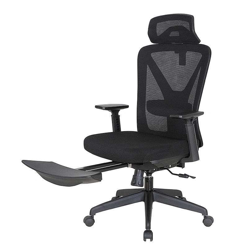 Bifma standard Armrest adjustable Ergonomic High Back office chair with footrest