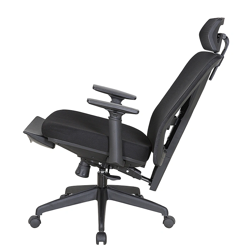 Bifma standard Armrest adjustable Ergonomic High Back office chair with footrest