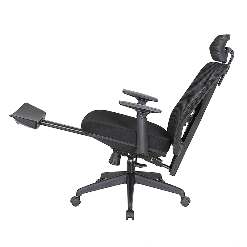 Bifma standard Armrest adjustable Ergonomic High Back office chair with footrest