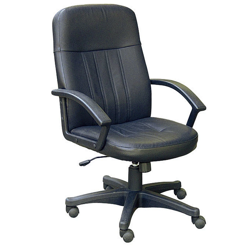 black boss leather office chair