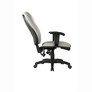 High Back Pewter Fabric Ergonomic Task Chair, Eurotech Seating