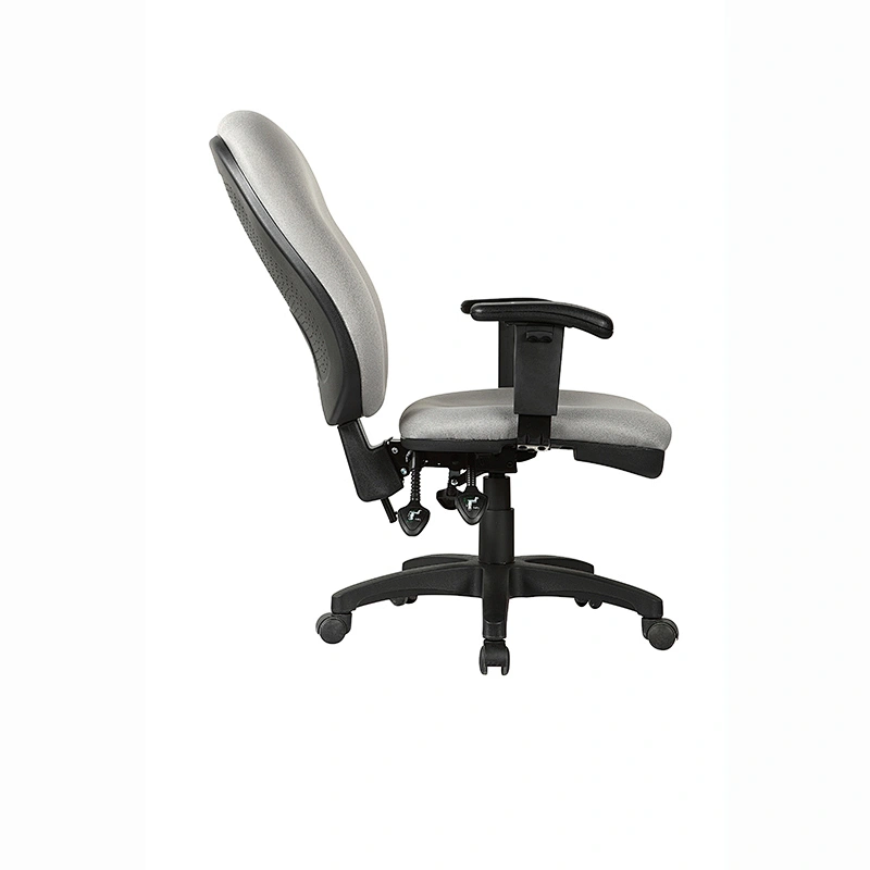 High Back Pewter Fabric Ergonomic Task Chair, Eurotech Seating