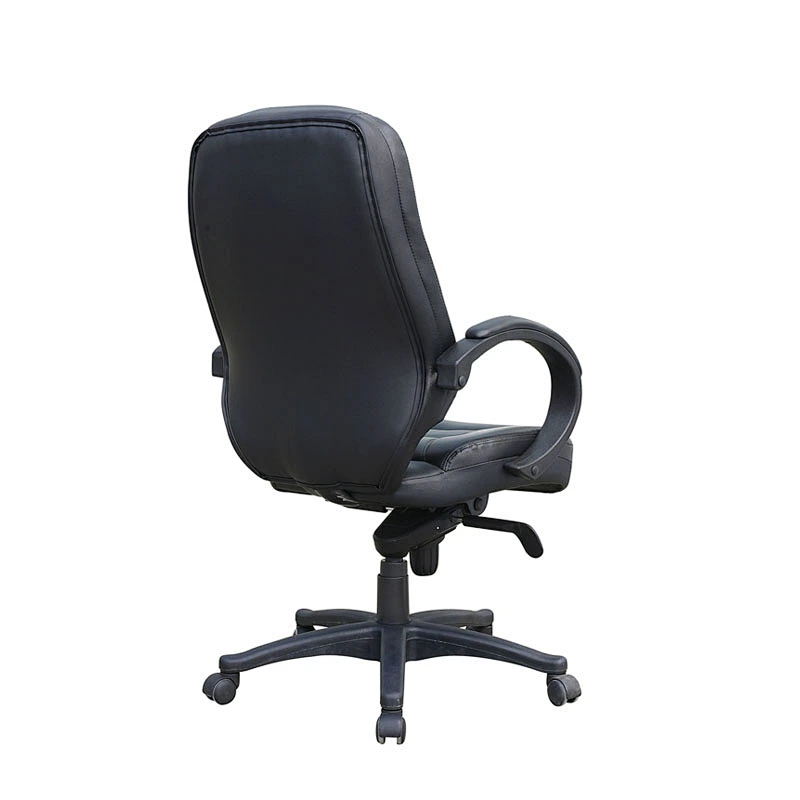 Customized Color Swivel Manager Chair, Leather Office Chair with Fixed Armrest