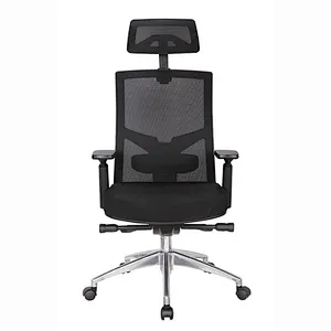 Pp Armrest Plastic Fiber Engineering Lifting Modern Ergonomic Staff High Back Office Executive Mesh Chair Swivel