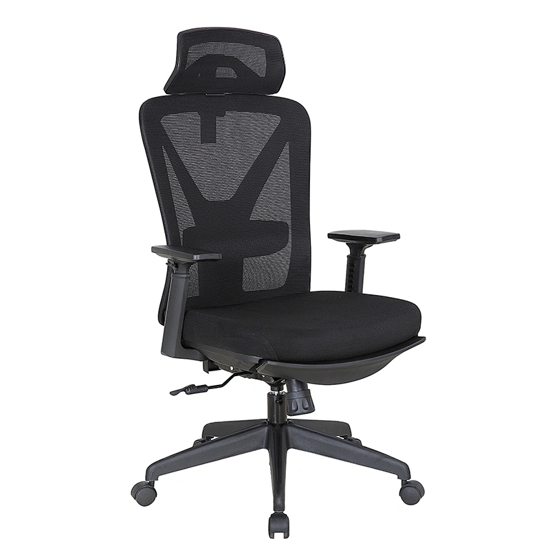 Bifma standard Armrest adjustable Ergonomic High Back office chair with footrest