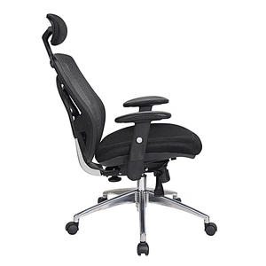 Furniture Mid-Back Black Mesh Task Office  Chair with Adjustable Arms
