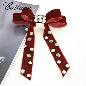 Beautiful Long Ribbon Bow Hair Clips