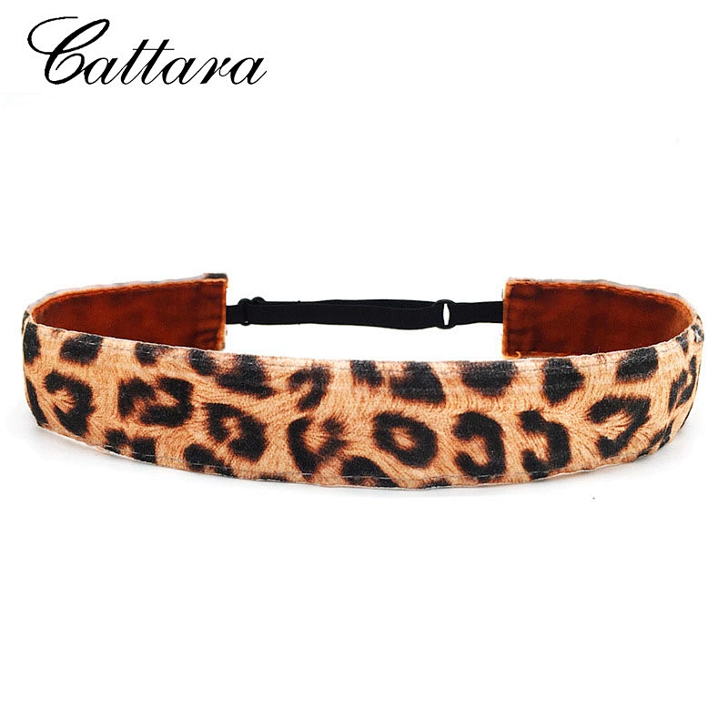 New Leopard Print Headband Ladies Sports Yoga Headband Elastic Non-slip Headband Casual Hair Accessories