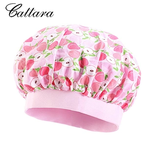 Cotton Printed Children's Wash Hat,Elastic Wide-Brimmed Round Hat,Baby Night Hat