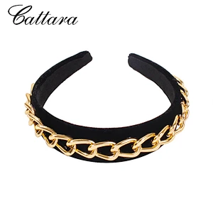 Exaggerated Punk Style Hair Band Non-Slip Hairpin Wide Chain New Headband For Cool Girl