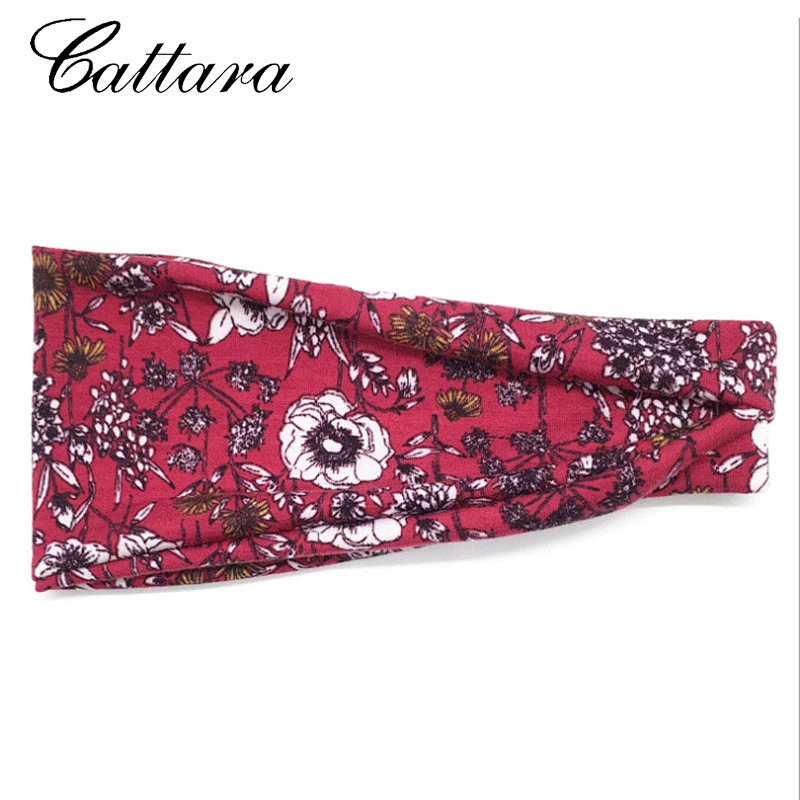 Wholesale Priting Wide Brim Sweat-Absorbent Yoga Hairband