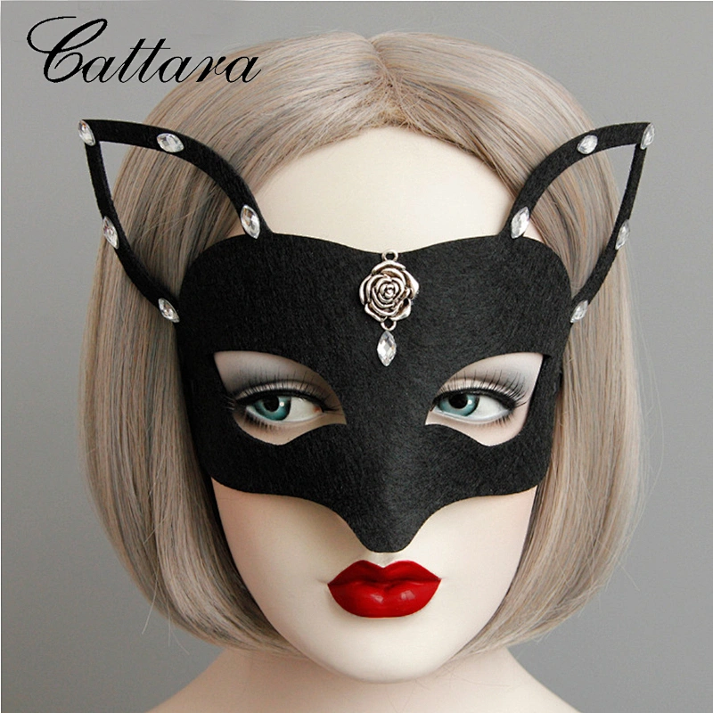 European And American Halloween Black Fox Party Mask