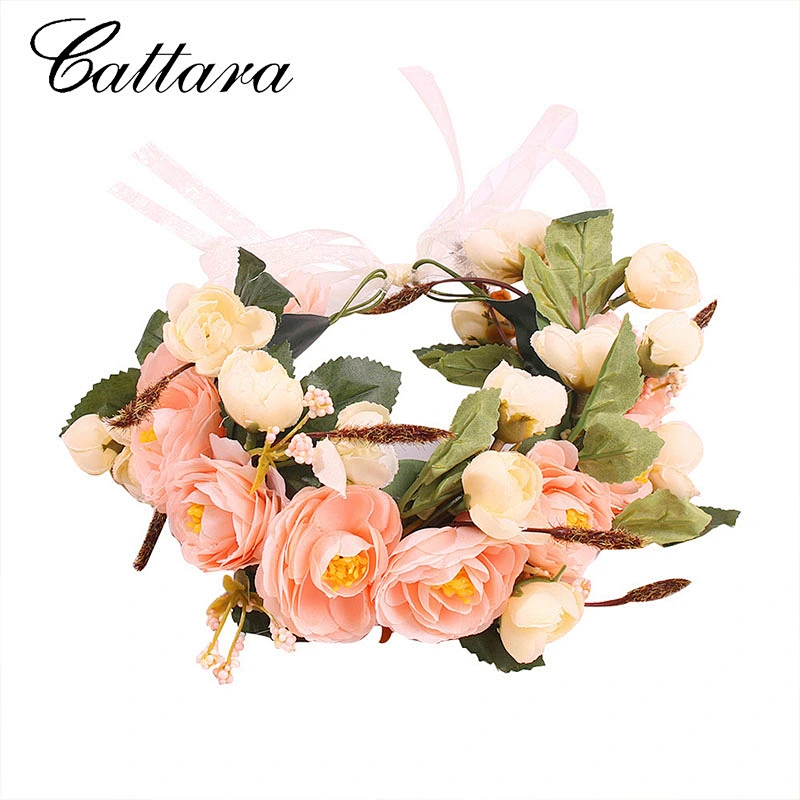 Holiday Season Simulation Flower Handmade Crown Bridal Spring Vacation Style Garland