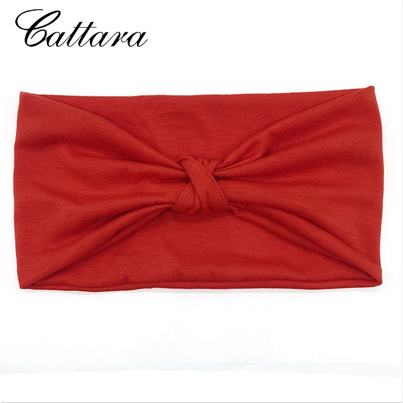 Women's All-Match Knotted Wide Brim Super Elastic Cotton Yoga Headband