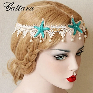 Lace Starfish Pearl Headband