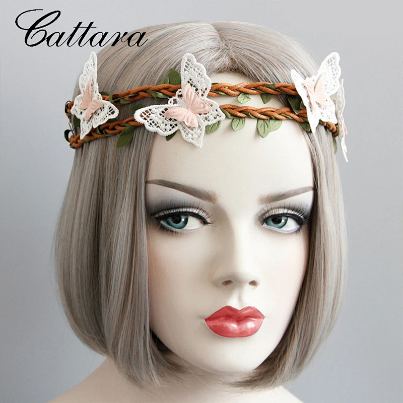 Hawaiian Holiday Seaside Beach New Lace Butterfly Headband