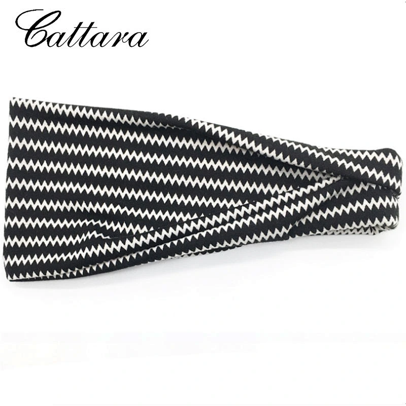 Wholesale Priting Wide Brim Sweat-Absorbent Yoga Hairband