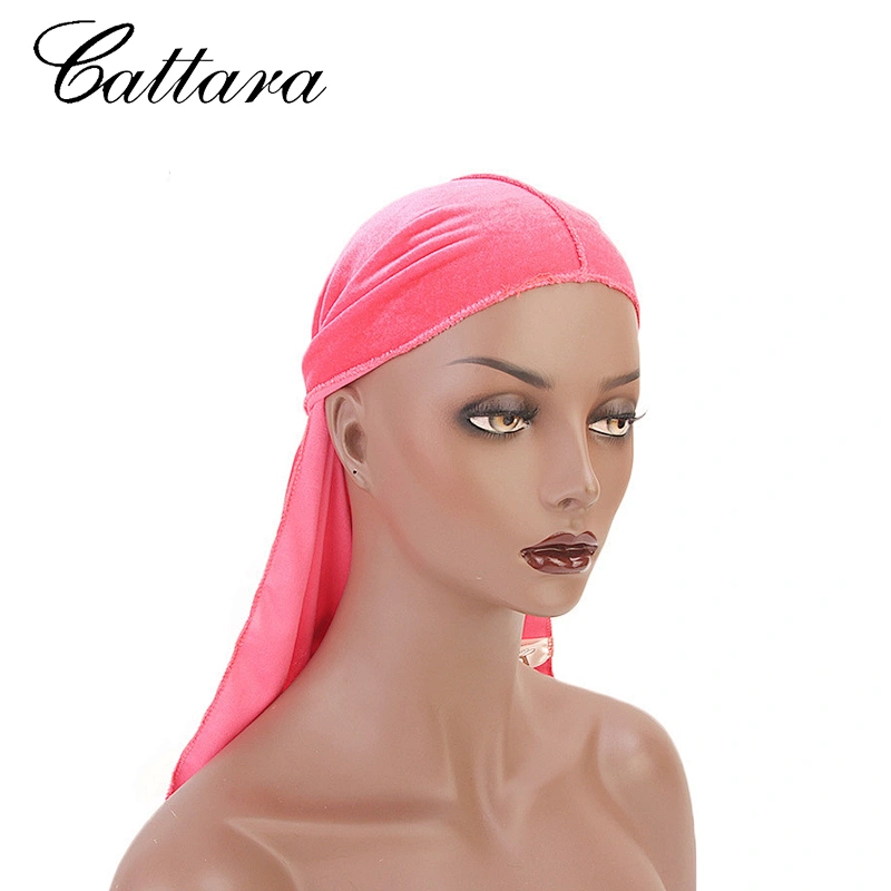 Gold Velvet Long Tail Braid Pirate Hat Turban Hat Muslim Hat