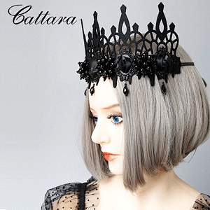 Black Demon Witch Prom Party Crown