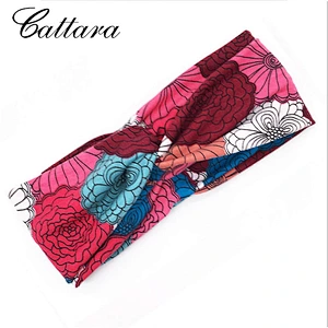 Hot Fashion Cross Priting Knotted Designer Headbands For Girl 19 Couleurs