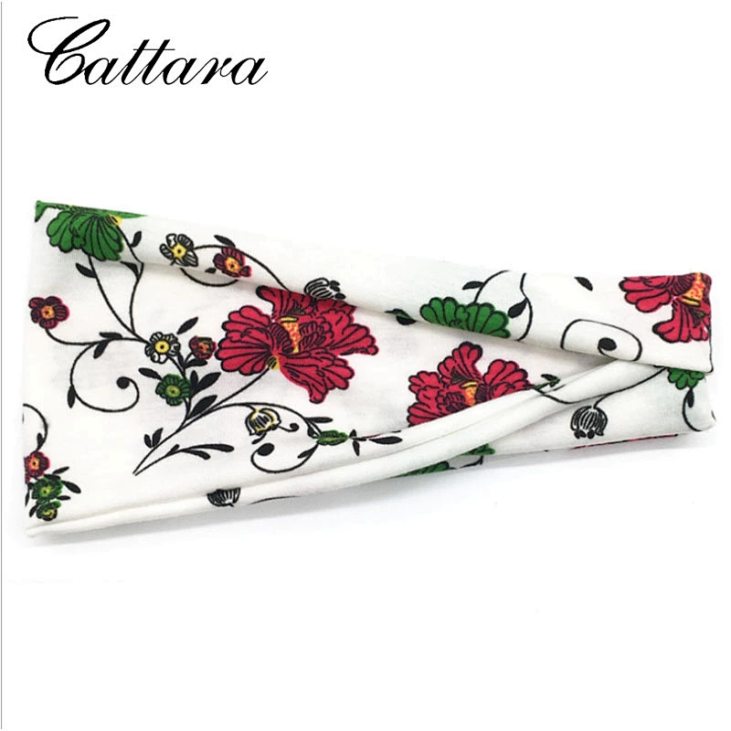 Wholesale Priting Wide Brim Sweat-Absorbent Yoga Hairband