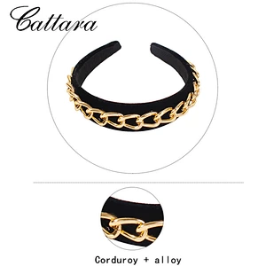 Exaggerated Punk Style Hair Band Non-Slip Hairpin Wide Chain New Headband For Cool Girl