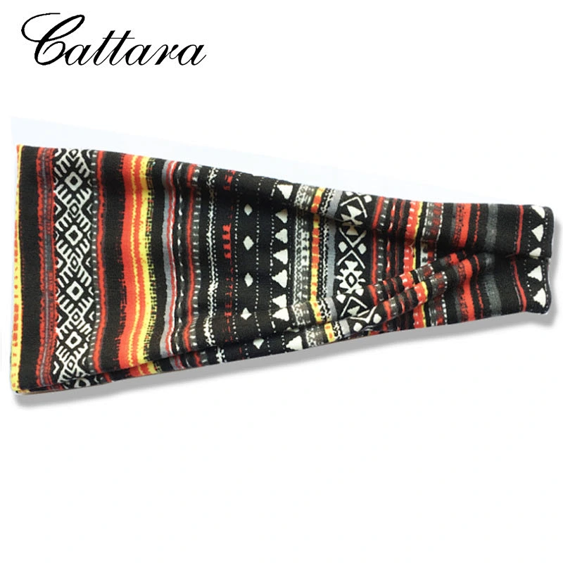 Wholesale Priting Wide Brim Sweat-Absorbent Yoga Hairband