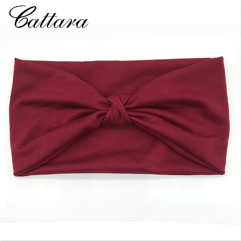Women's All-Match Knotted Wide Brim Super Elastic Cotton Yoga Headband
