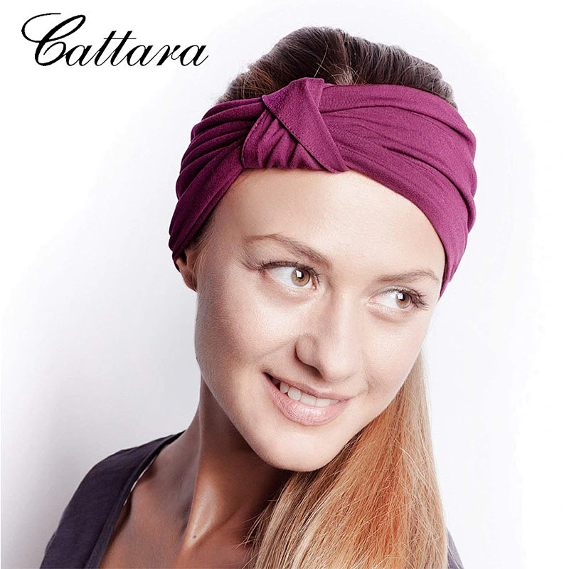 Women's All-Match Knotted Wide Brim Super Elastic Cotton Yoga Headband