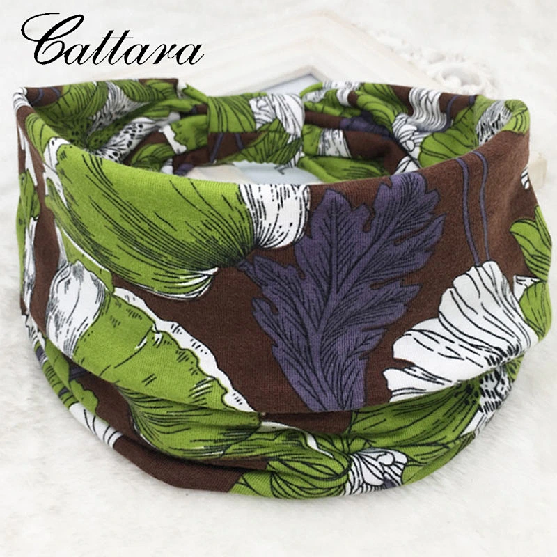 Bohemian Popular Sports Yoga Headband Sweat-Absorbent Stretch Cotton Extra-Wide Knotted Multicolor Hair Accessories