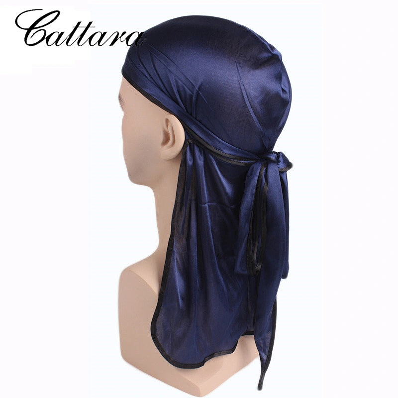 New Style Long Tail Braid Pirate Hat,Silky Durag,Elastic Toe Cap,Chemotherapy Hat